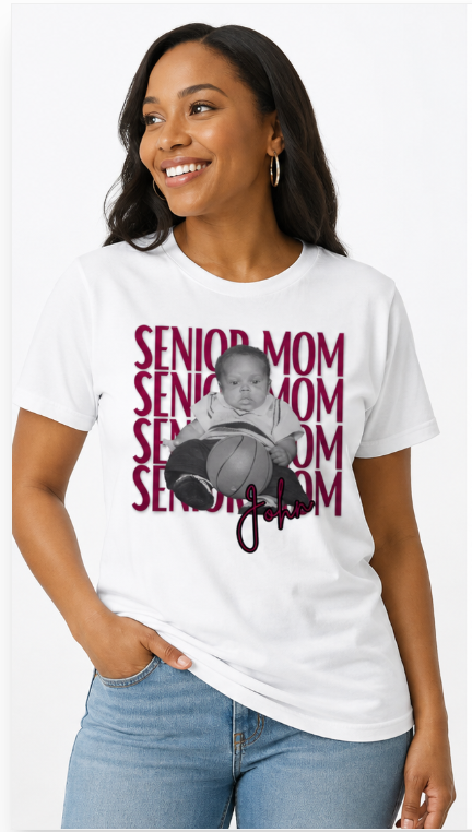Personalized Senior Mom Shirt, with Photo